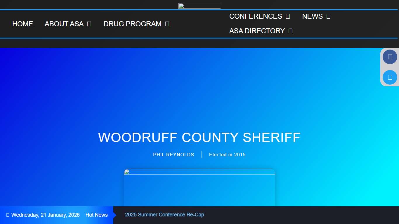WOODRUFF COUNTY SHERIFF – Arkansas Sheriff Association